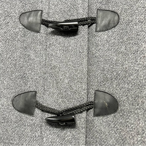 Banana Republic Factory Gray Wool Blend Toggle Button Hip Length Coat Women XL - Picture 6 of 8